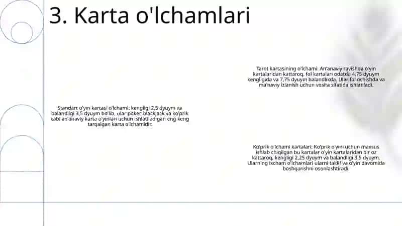Kartalar Klassifikatsiyasi 4