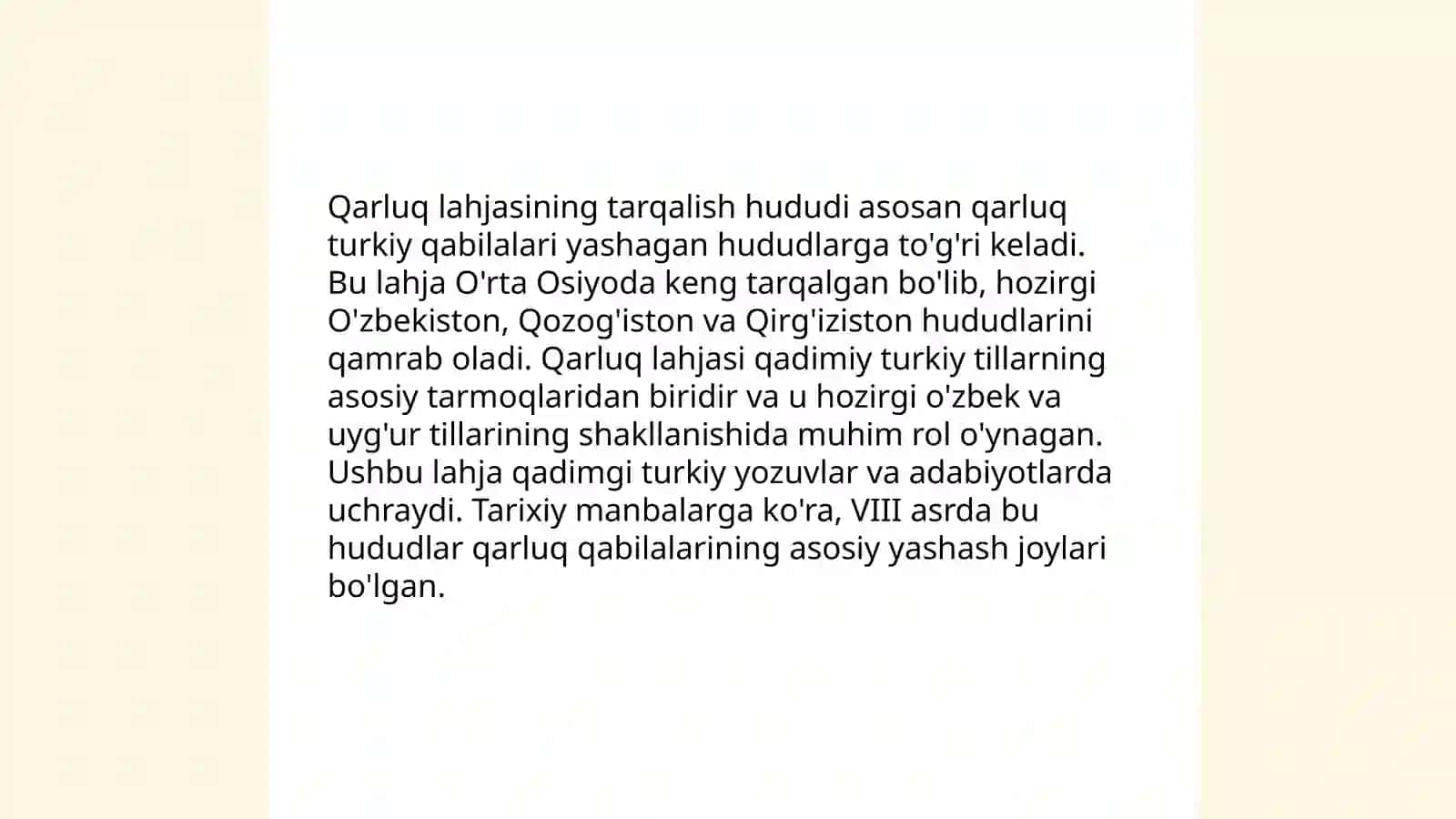 Qarluq lahjasining muhim xususiyatlari 4