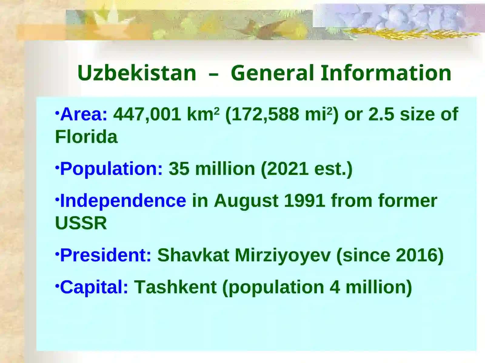 History of Uzbekistan Lecture 1 4