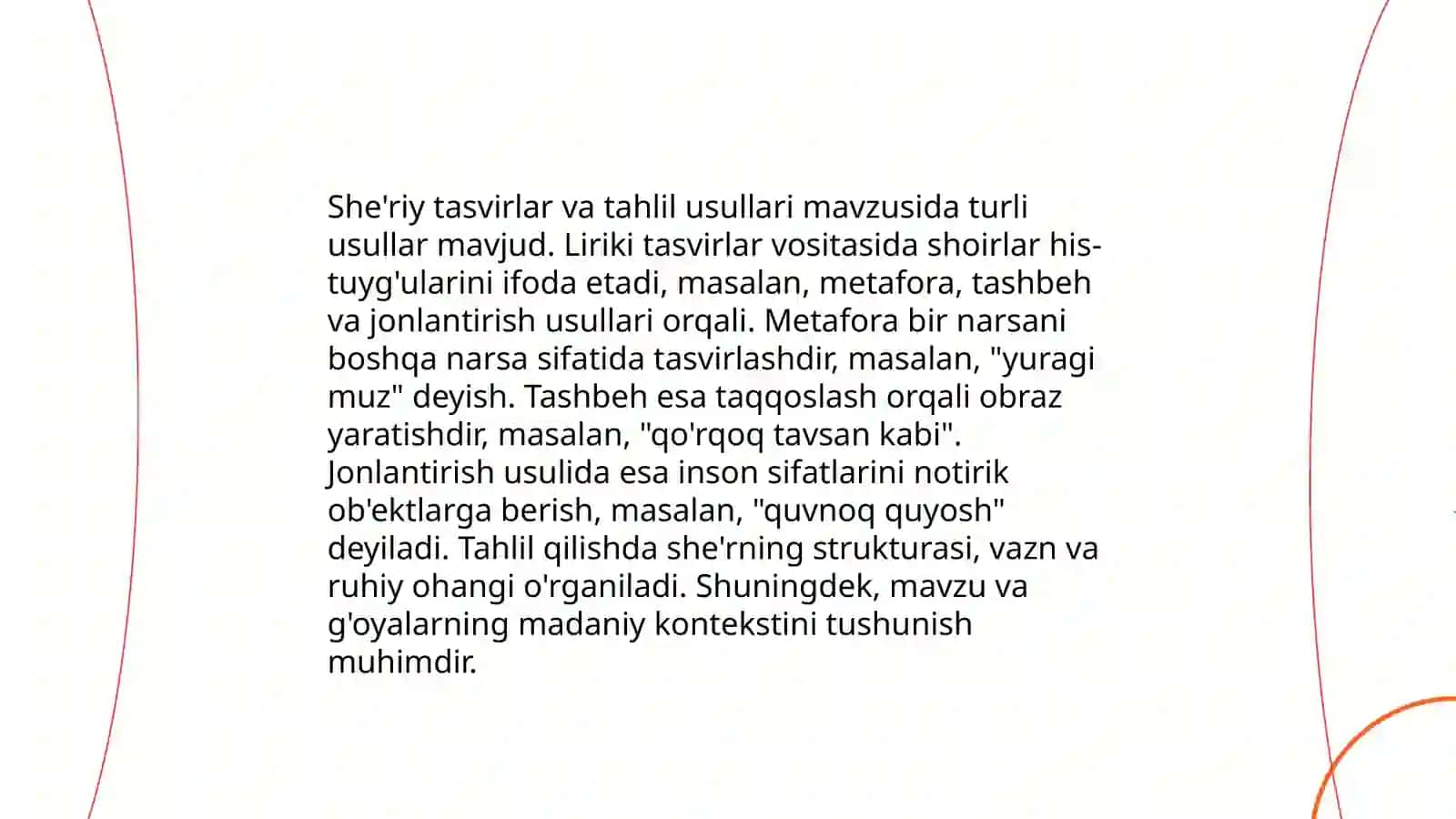 She'rlarning mavzulari va g'oyalari 4