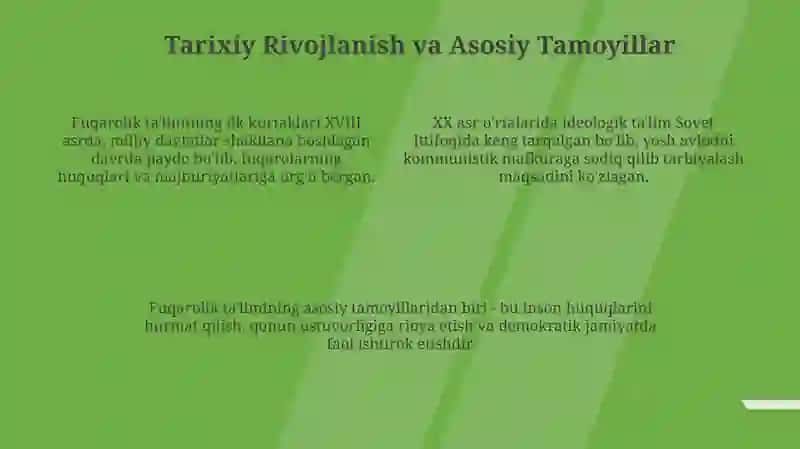 Fuqarolik va Mafkuraviy Ta'lim 4