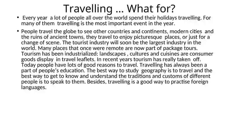 The World of Travelling 4