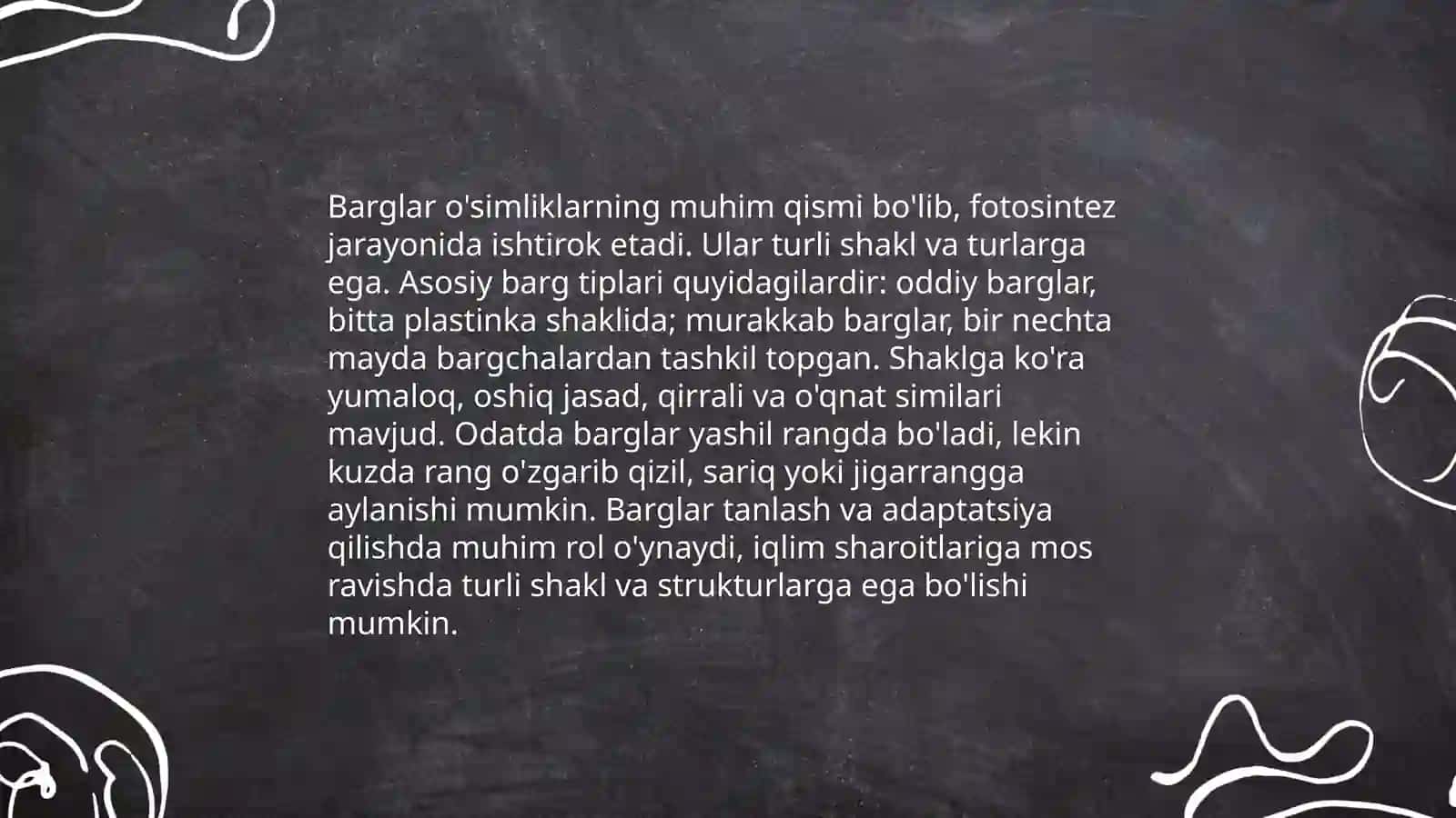 Barg va uning vazifalari 4