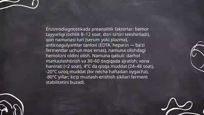 Tibbiy Enzimologiya Muammolari 4