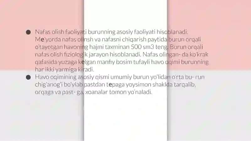 Burun bo’shlig’ini funksiyasi 4