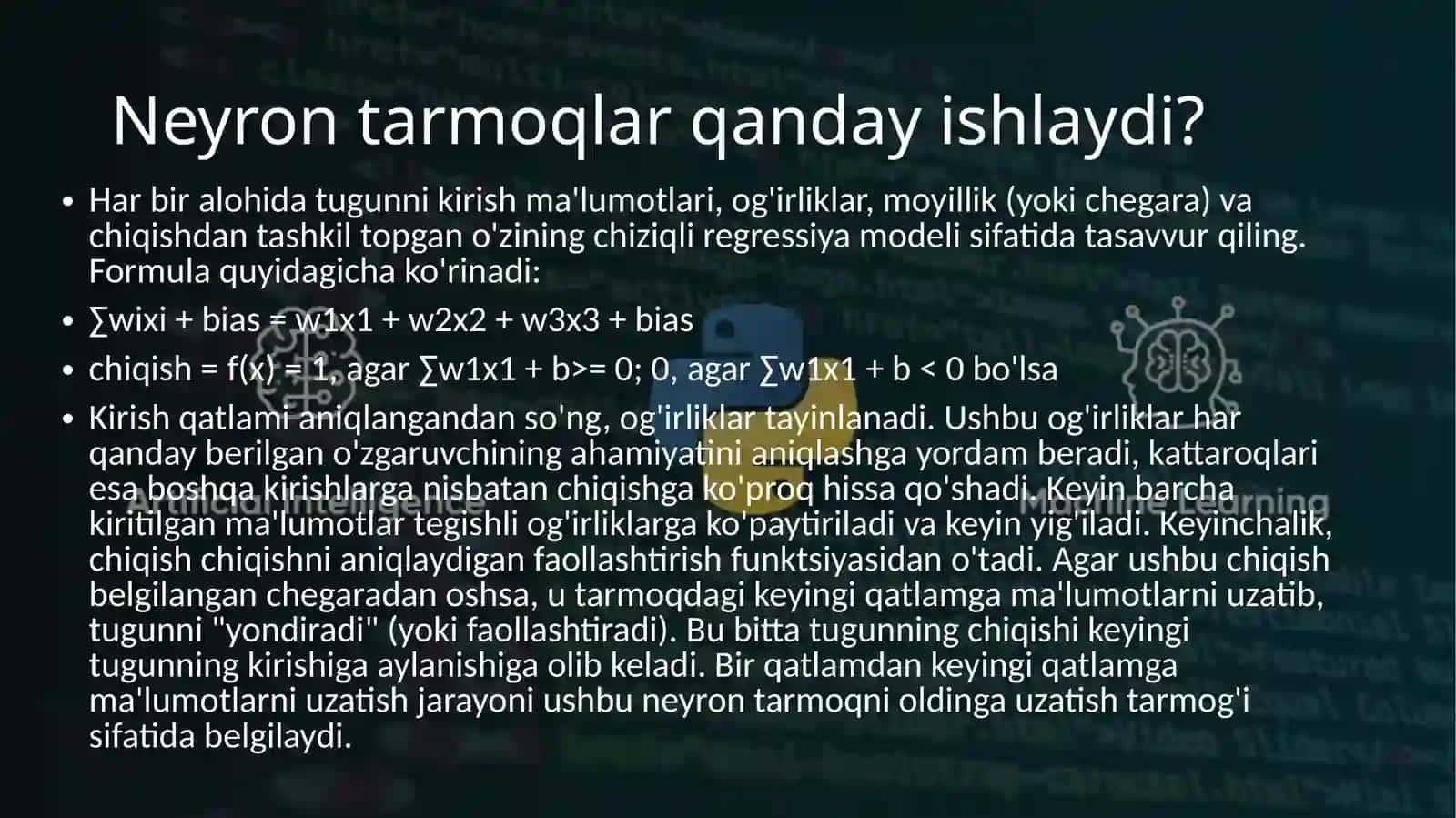 SHOHRUHNING SUN'IY INTELLEKT ASOSLARI 4