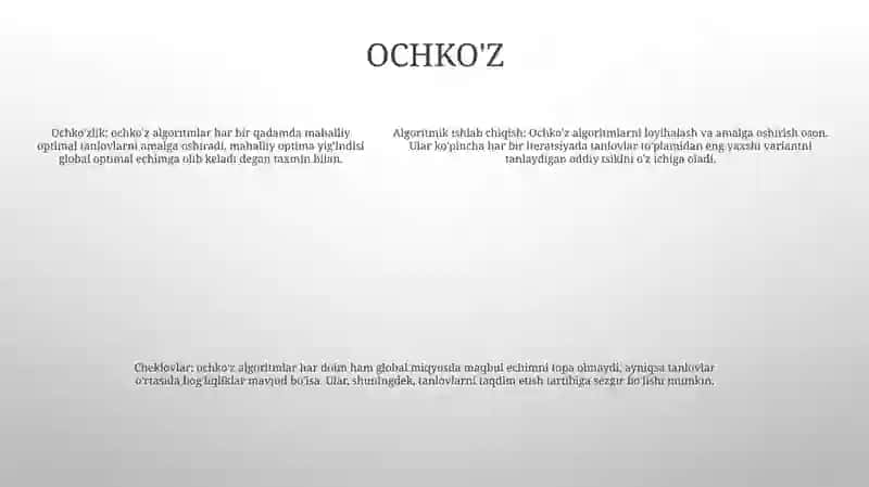 Algaritimni Ishlab Chiqish Metodlari 4