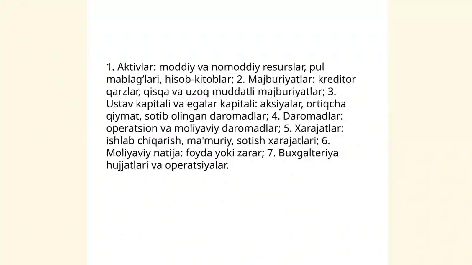 Bugalterya hisobning predmeti 4