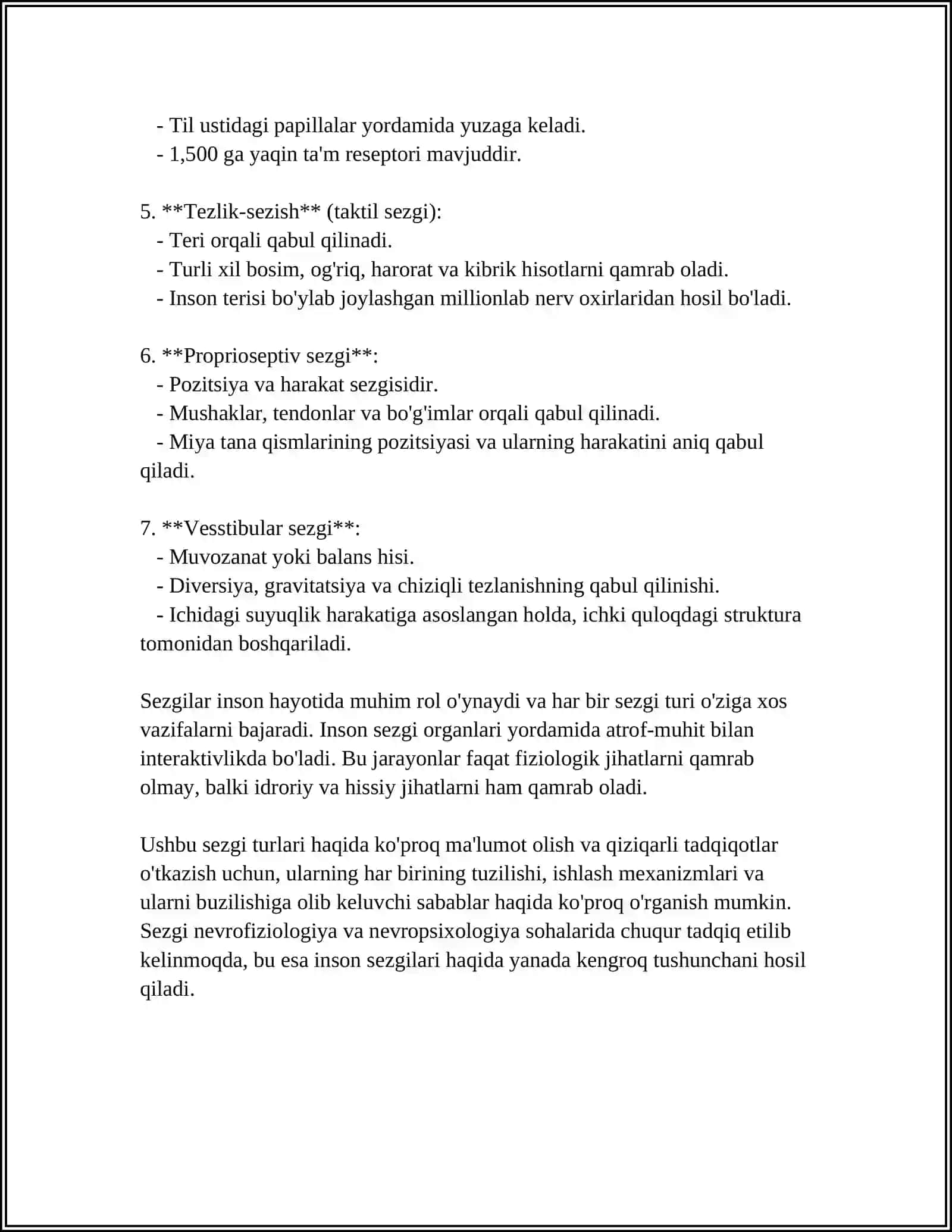 SEZGI TURLARI VA UNING QONUNYATLARI 4