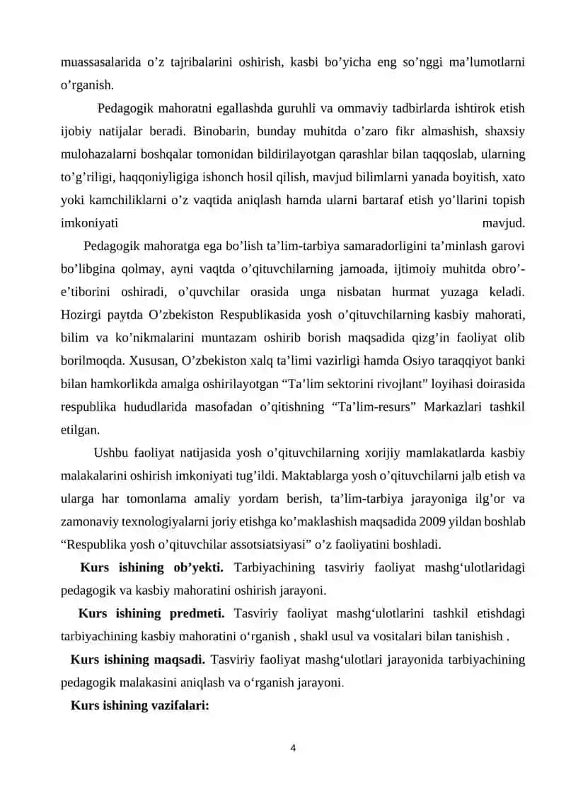 “Tasviriy faoliyatga o’rgatish metodikasi“ 4