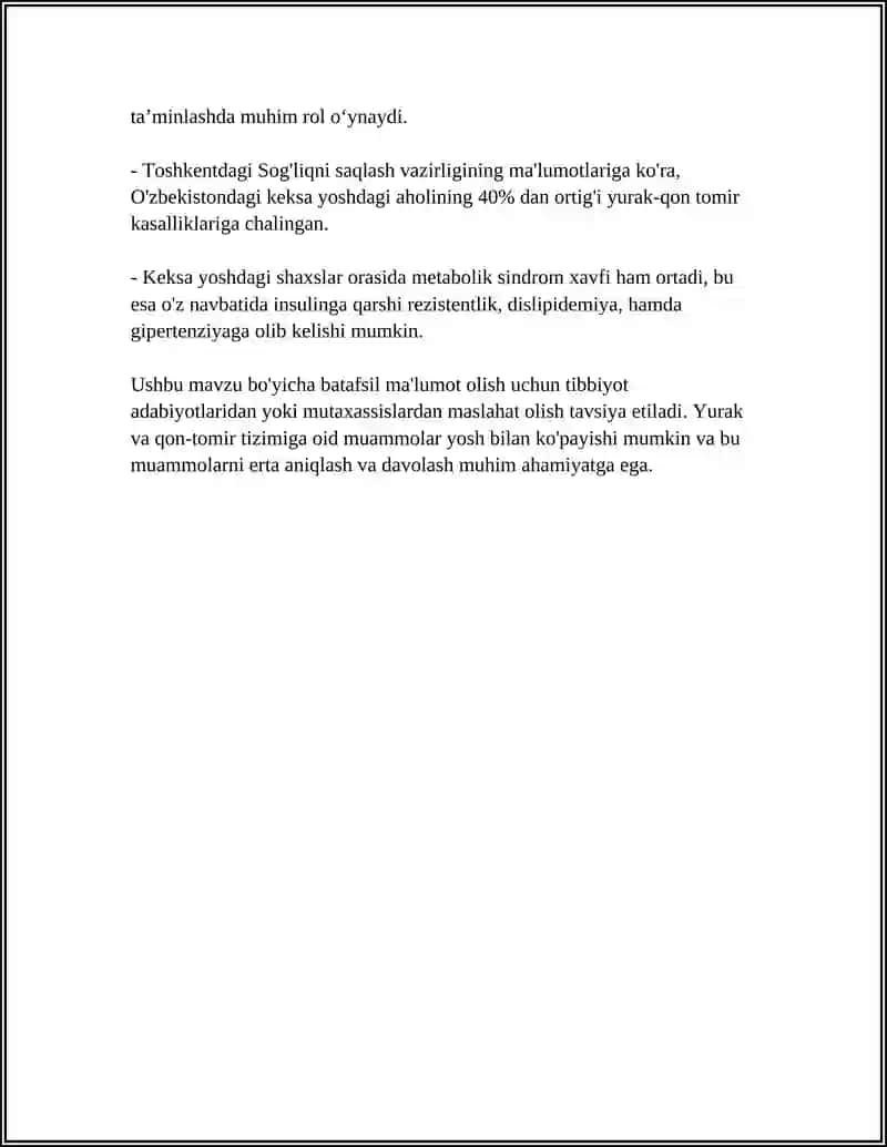 KEKSA BEYMOR. KEKSA ORGANIZMNING FIZIALOGIK XUSUSIYATLARI 4