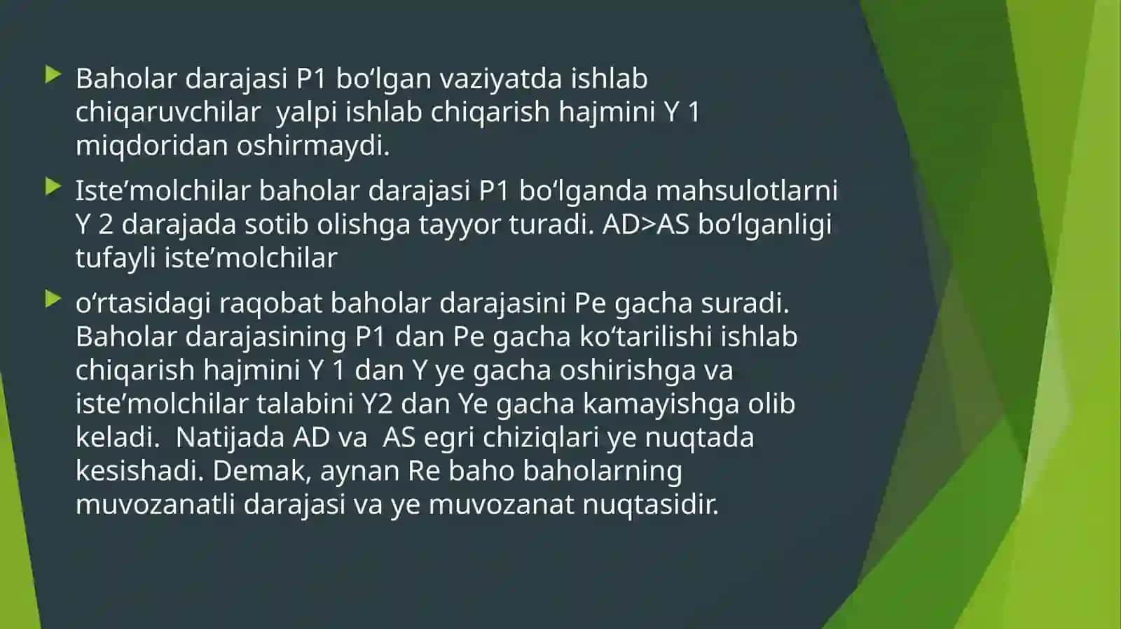 AD-ASmodelida makroiqtisodiy muvozanat 4