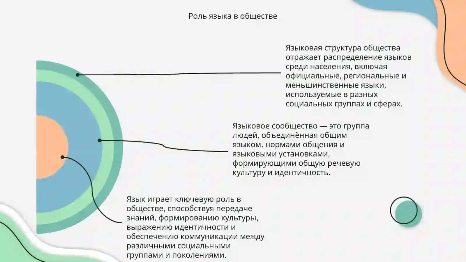 Языковая структура общества, понятие языкового сообщества 4