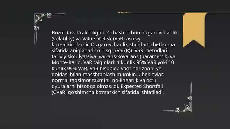 Bozor va tavakkalchilik 4