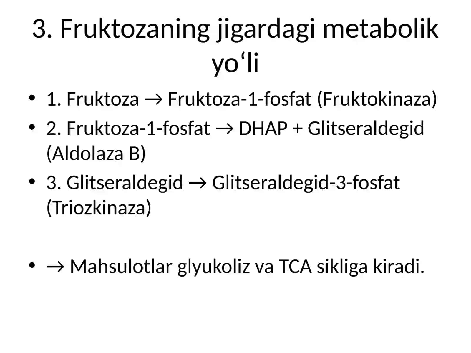 Fruktoza metabolizmi 4