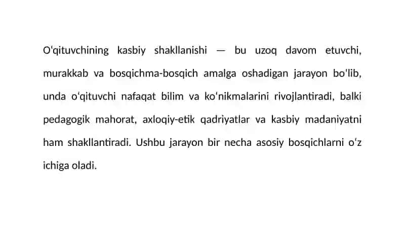 O‘qituvchining Kasbiy Madaniyati 4