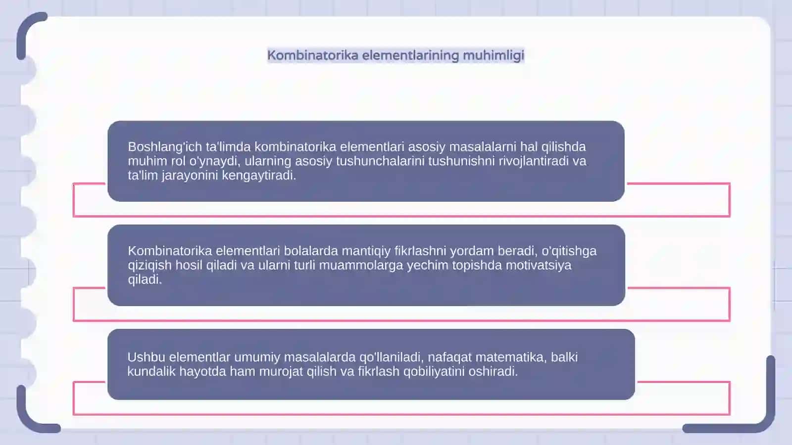 Boshlanģich ta'limda kombinatorika elementlarining umumiy masalalari 4