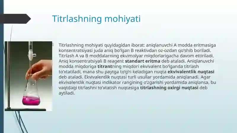 Titrimetrik analiz va uning usullari 4