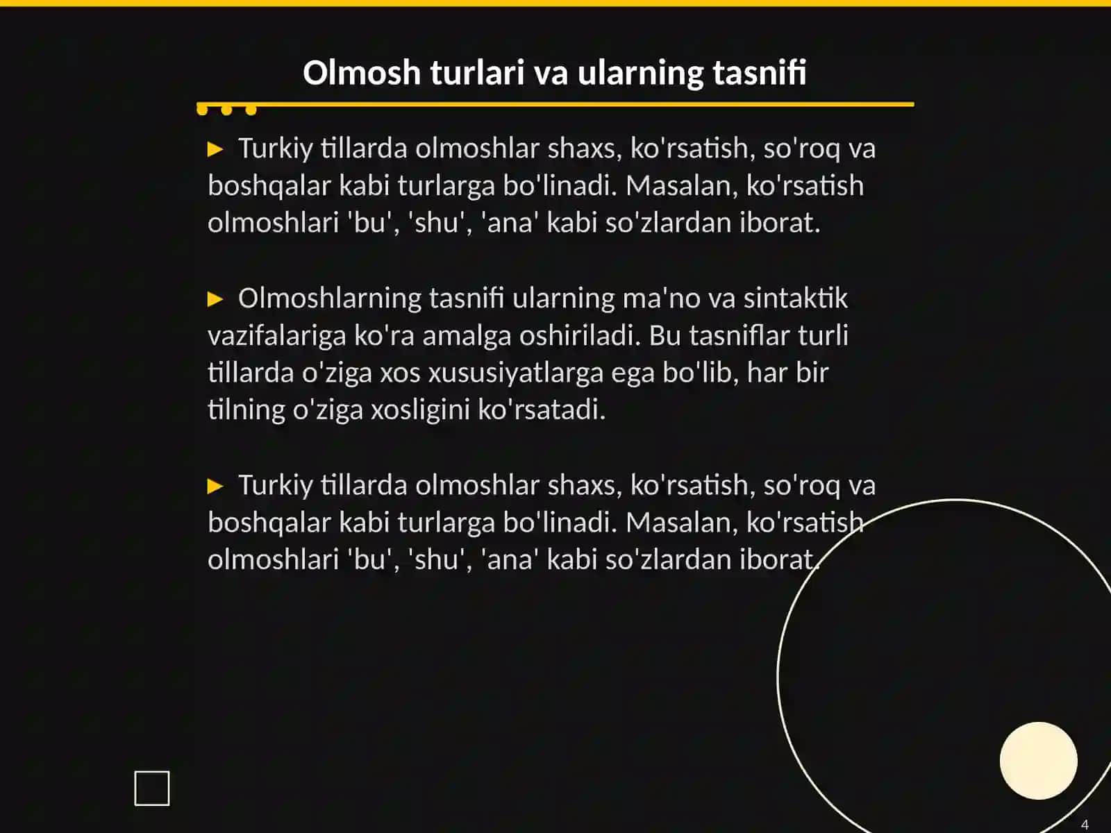 Turkiy tillarda olmosh va uning grammatik xususiyatlari 4
