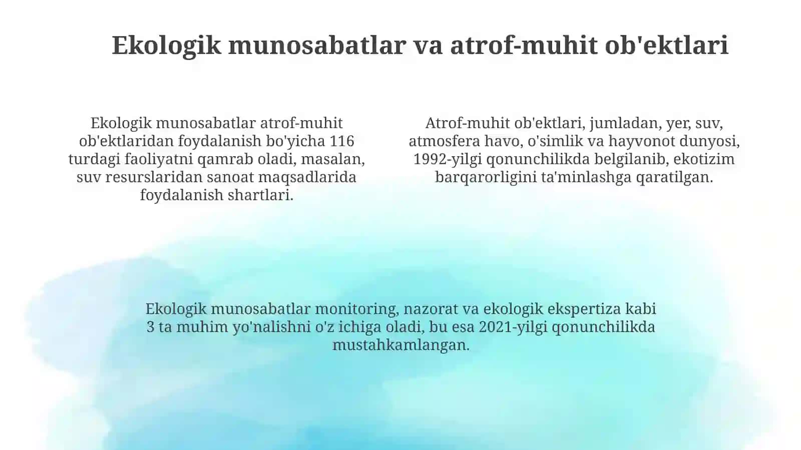 Ekologiya huquqi predmeti va metodlari 4