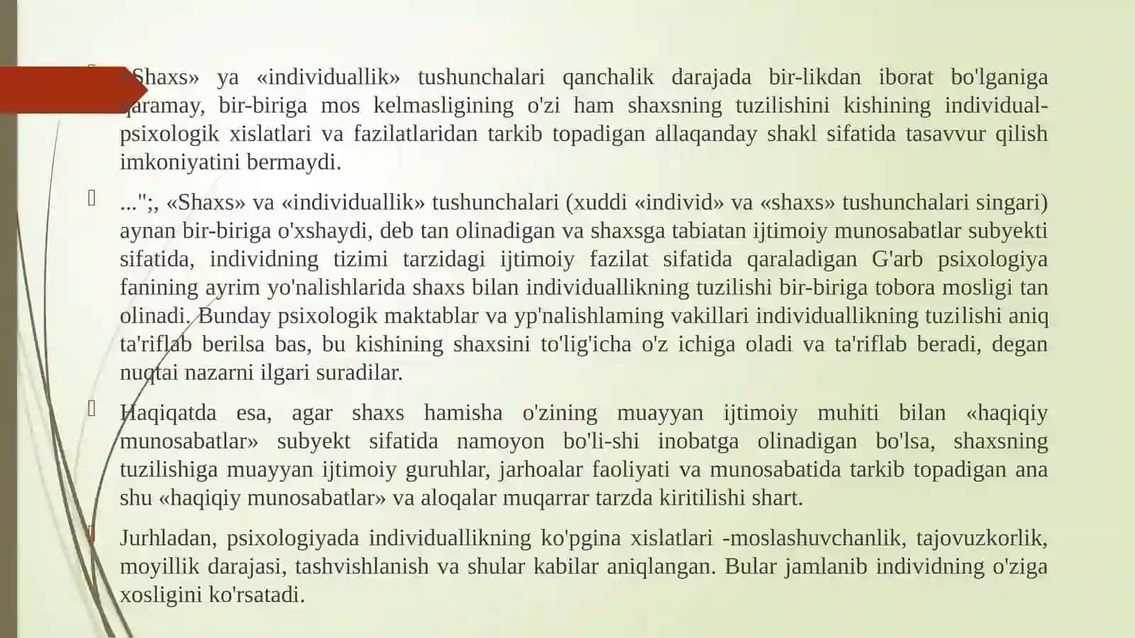 Shaxs Psixologiyasi 4