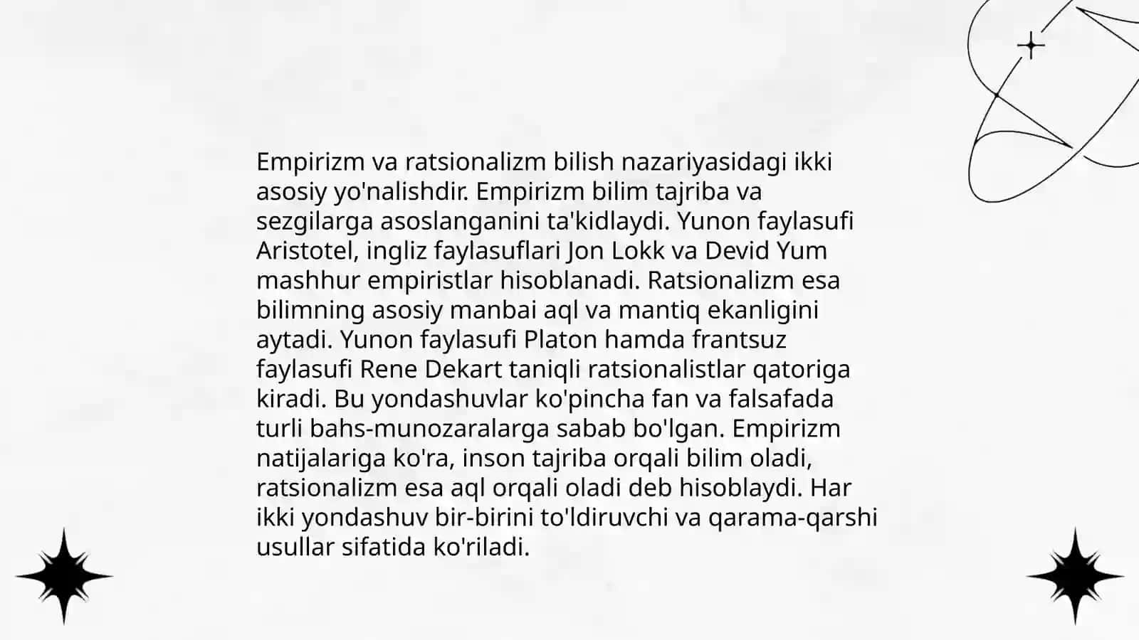 Bilish falsafasi 4