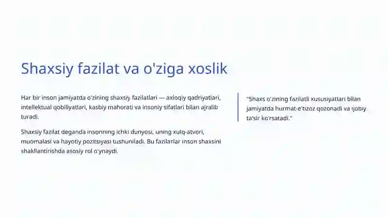 Shaxs tushunchasi va uning shakllanishi 4