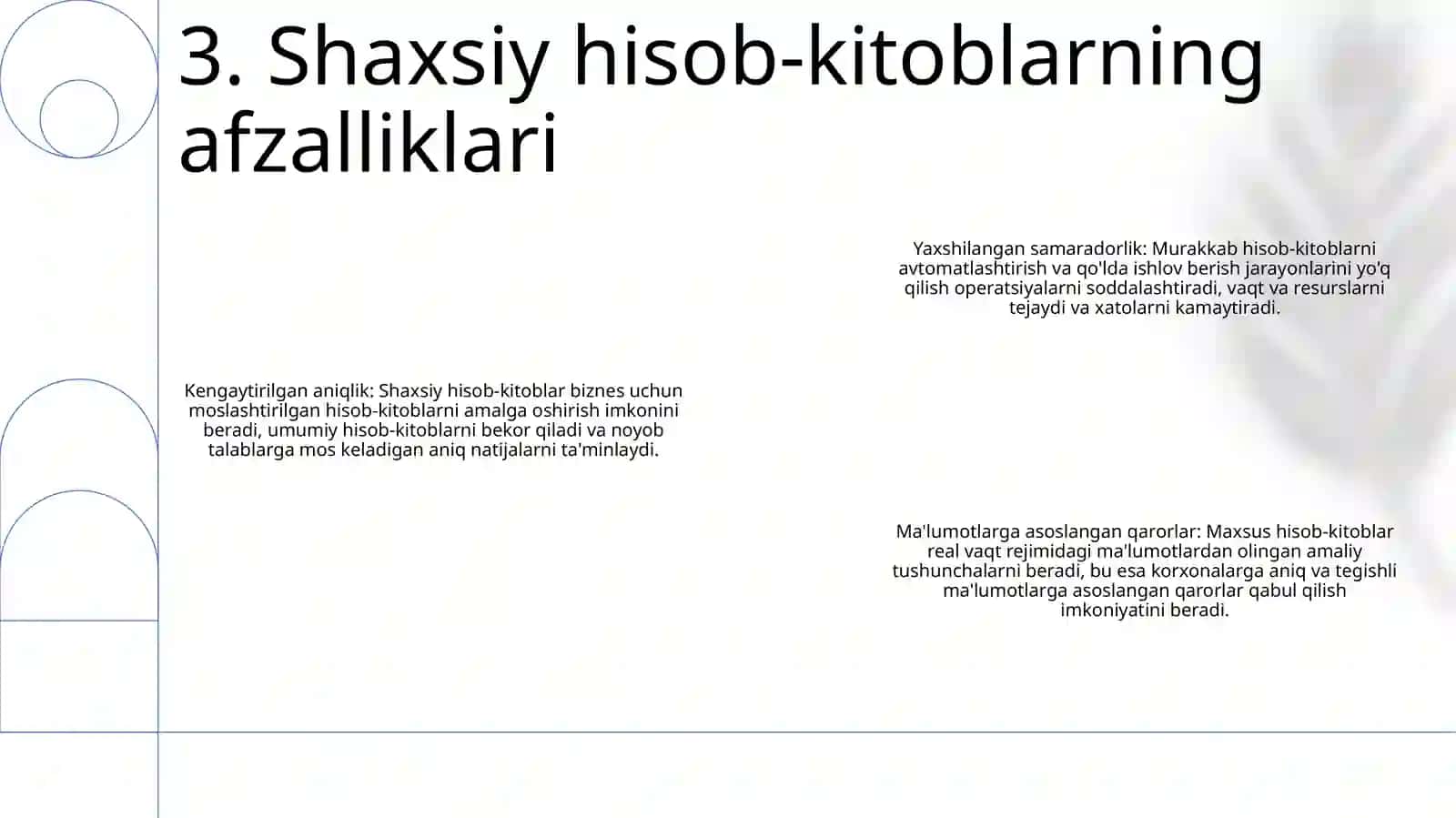 Buyurtmali Kalkulyatsiya Qilish Usuli 4