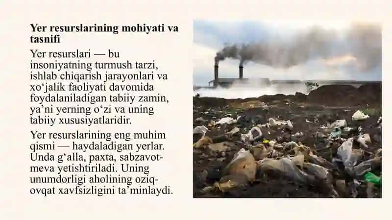 Yer resurslari va ularning ifodalanish muammolari 4