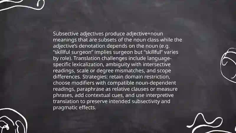 Semantic types of adjectives in translation 4