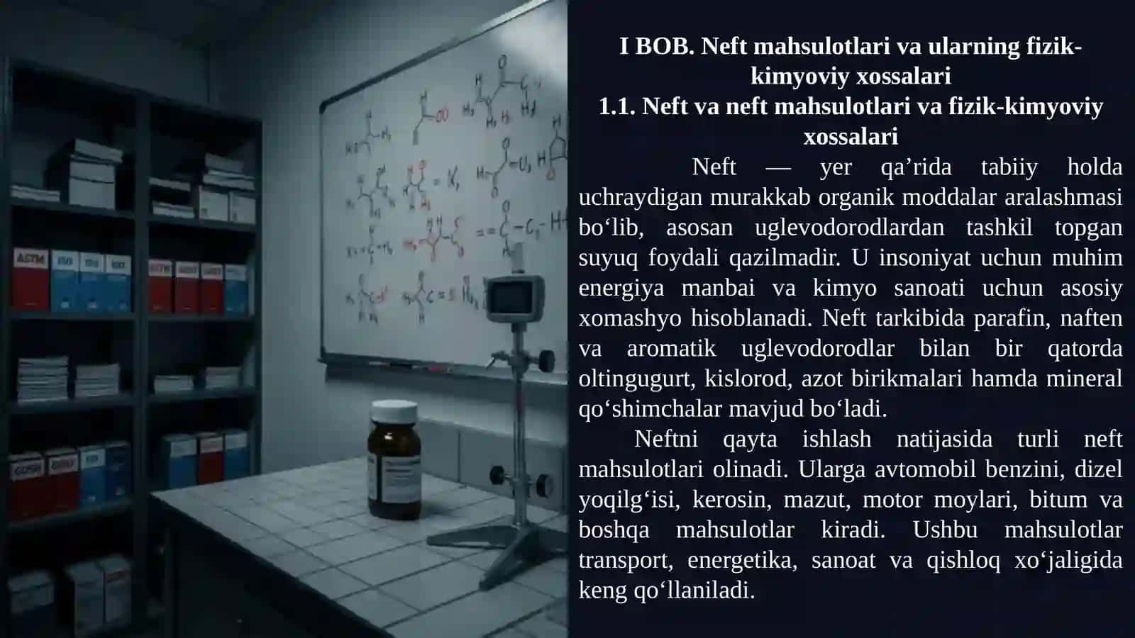 Neft mahsulotlari tarkibidagi namlini aniqlash 4
