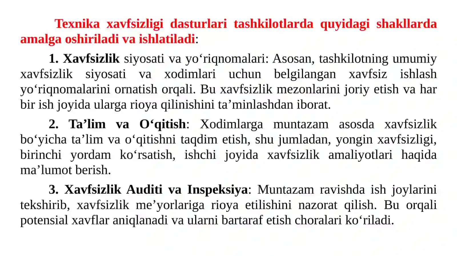 Texnikaxavfsizligi va xavfsizlik texnikasi 4