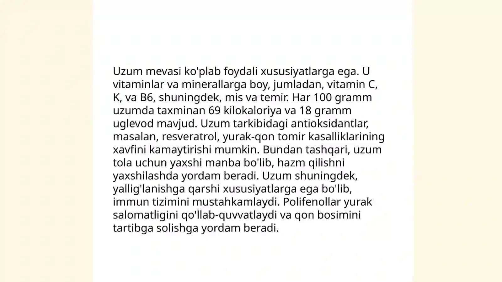Uzumning xalq xo‘jaligidagi axamiyati 4