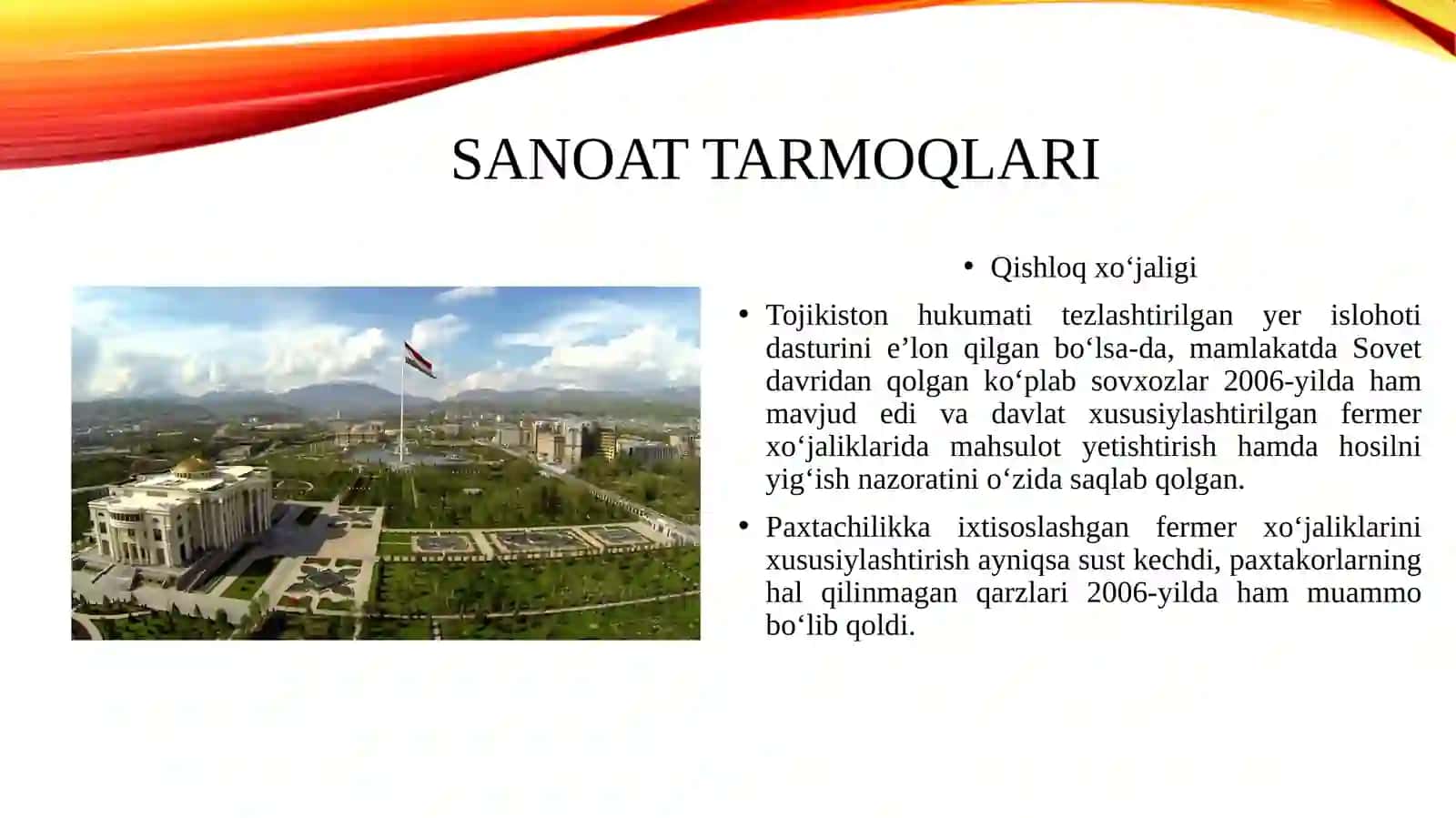 Tojikiston iqtisodiyoti 4