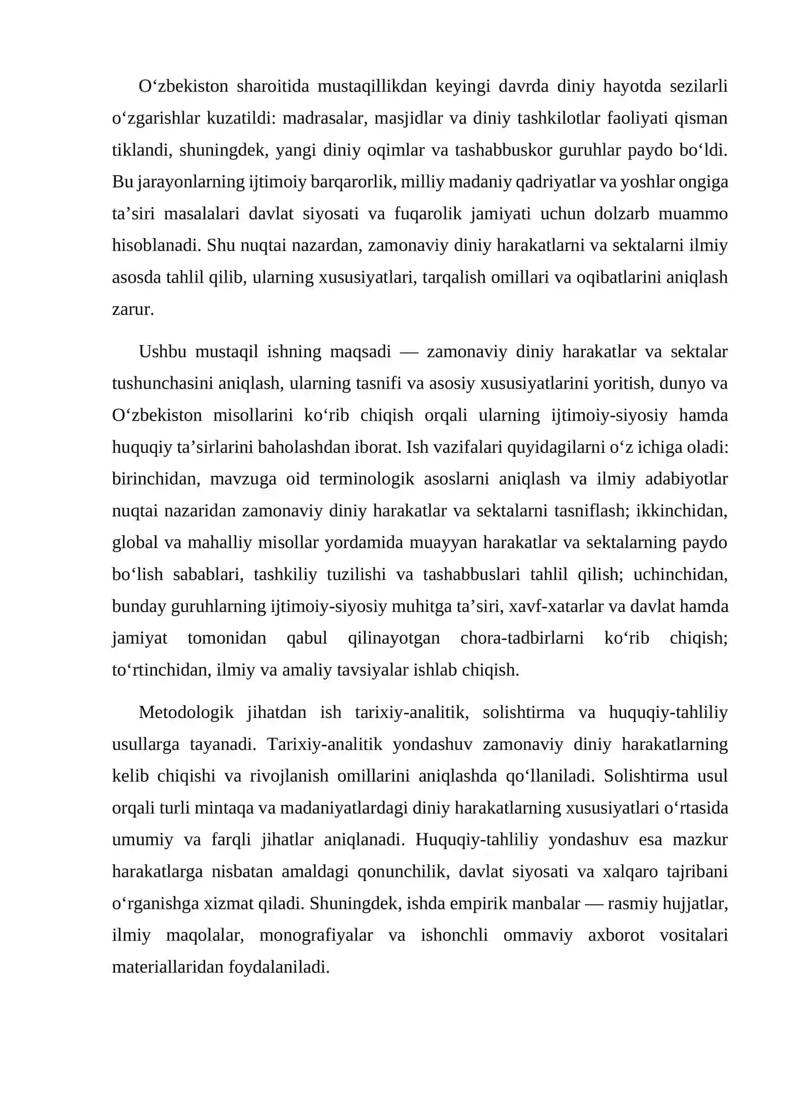 Zamonaviy diniy harakatlar va sektalar 4