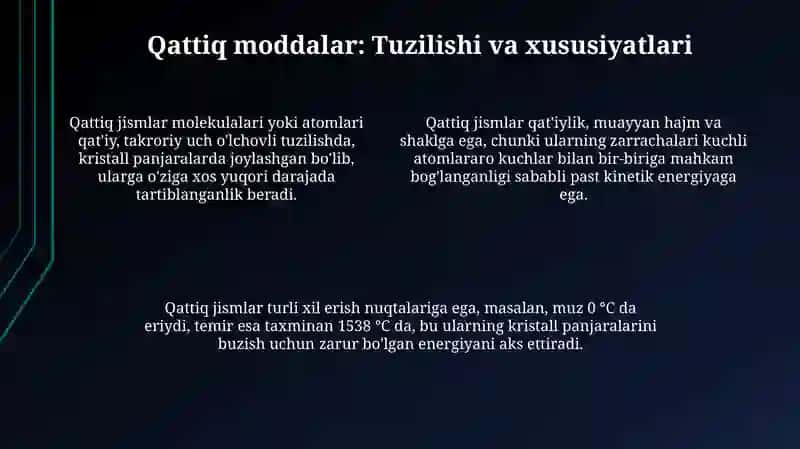Qattiq, suyuq va gazsimon moddalar 4