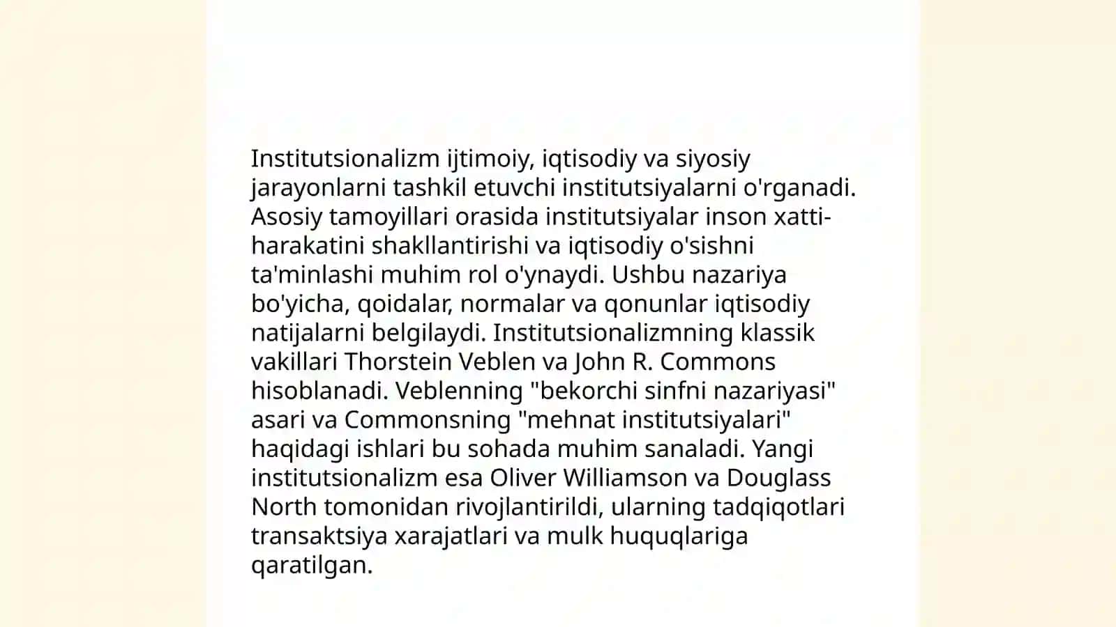 Institutsionalizm yonalishi mohiyati va ahamiyati 4