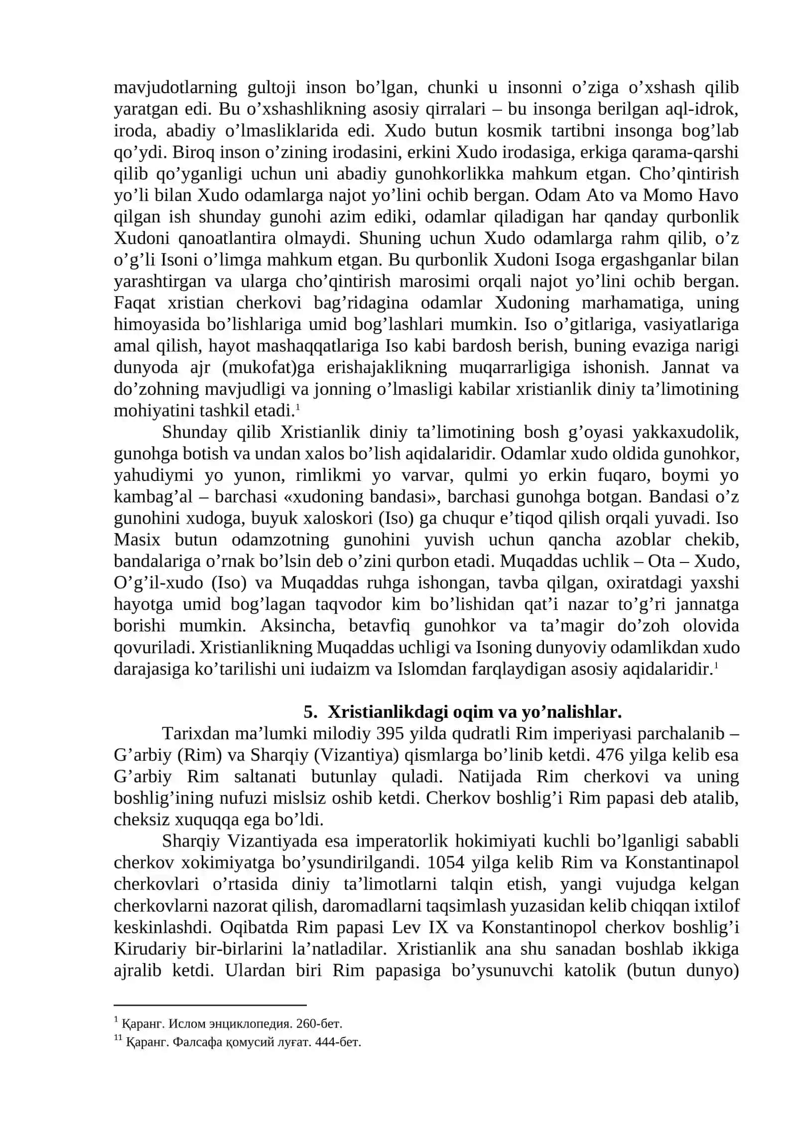 Xristianlik dini tarixi va falsafasi 4