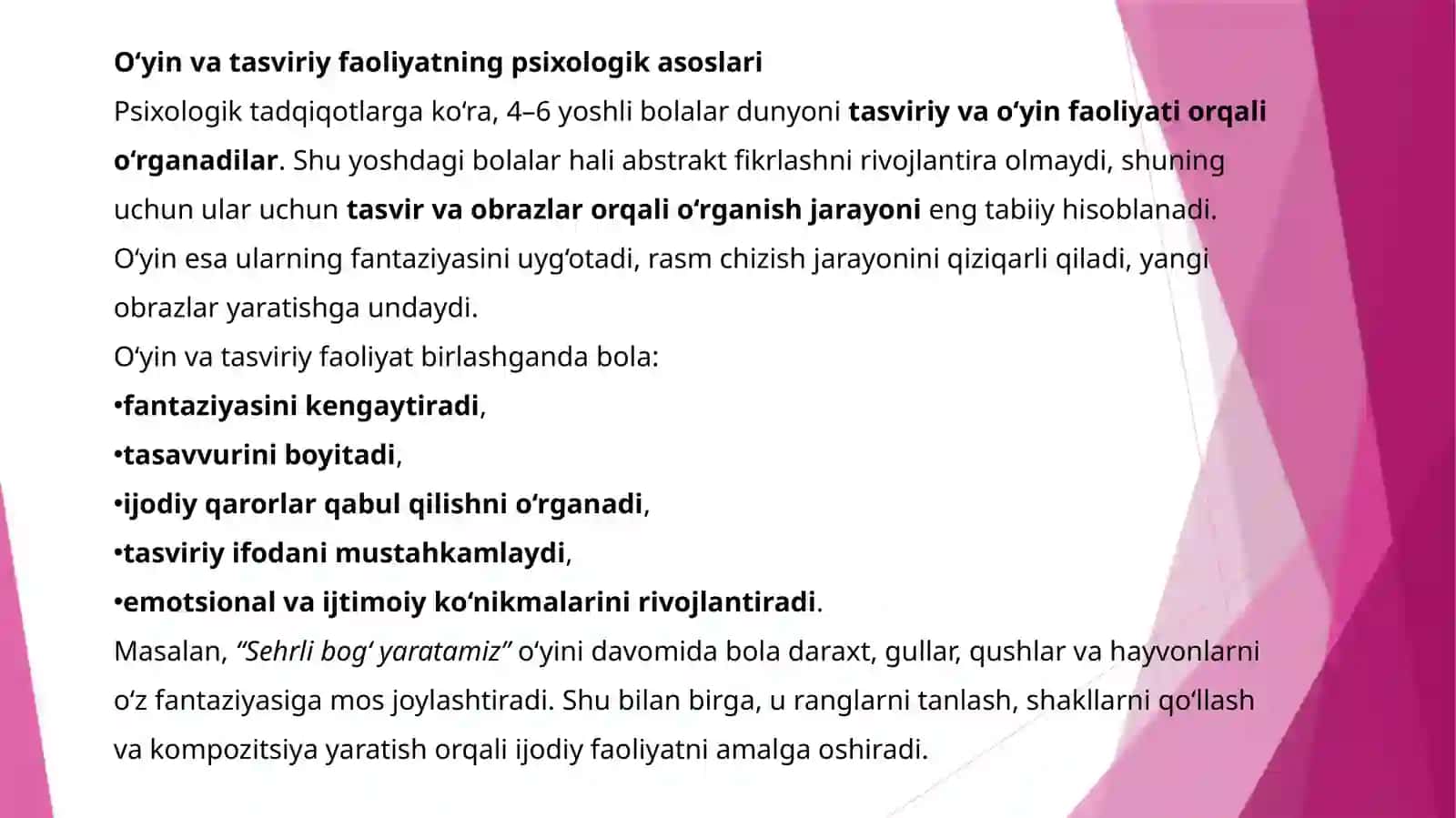 O‘yin orqali tasviriy faoliyatga o‘rgatish 4