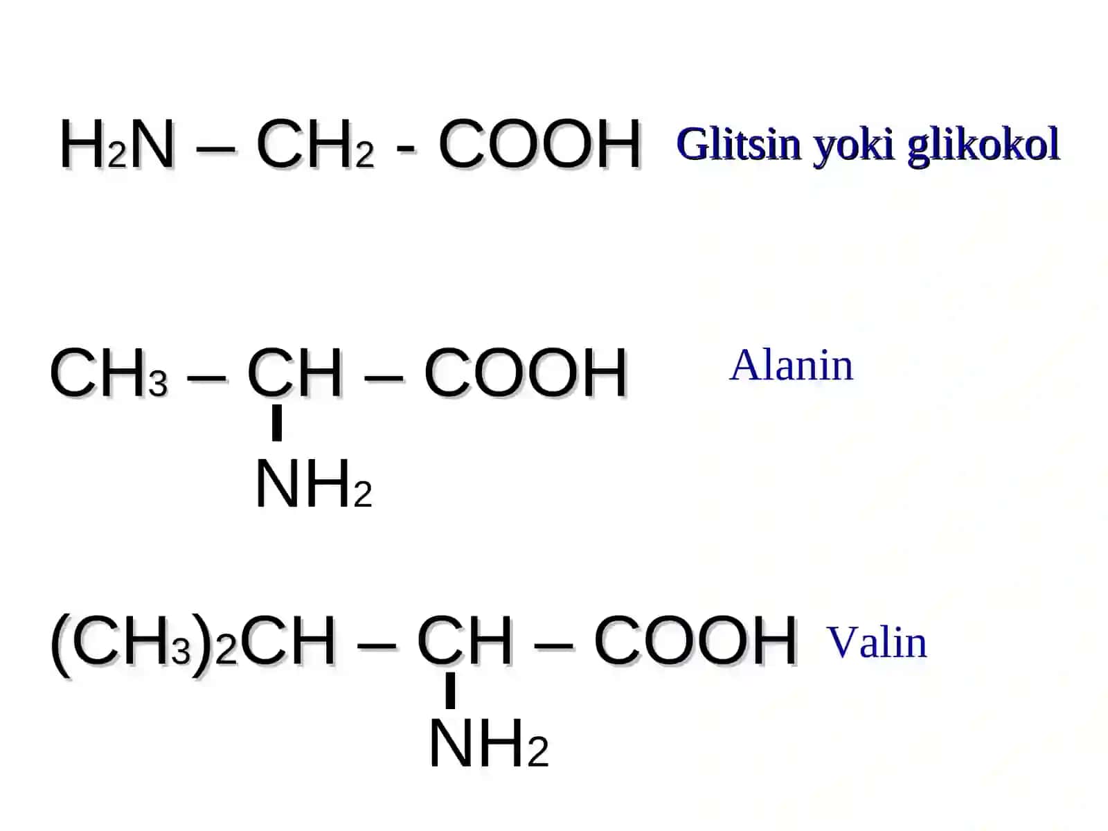 Aminokislotalarni kimyoviy va tibbiy biologik xossalar 4
