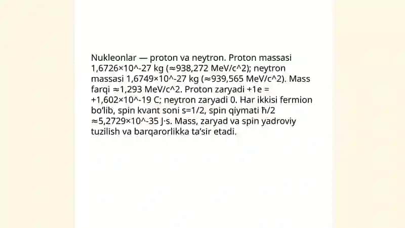 Atomning yadroviy tuzilishi 4