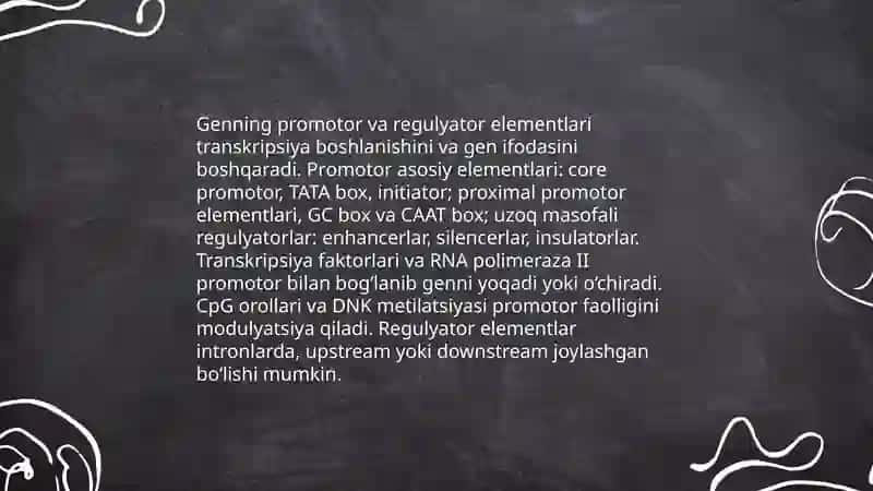 Gen tuzilishi va xossalari 4
