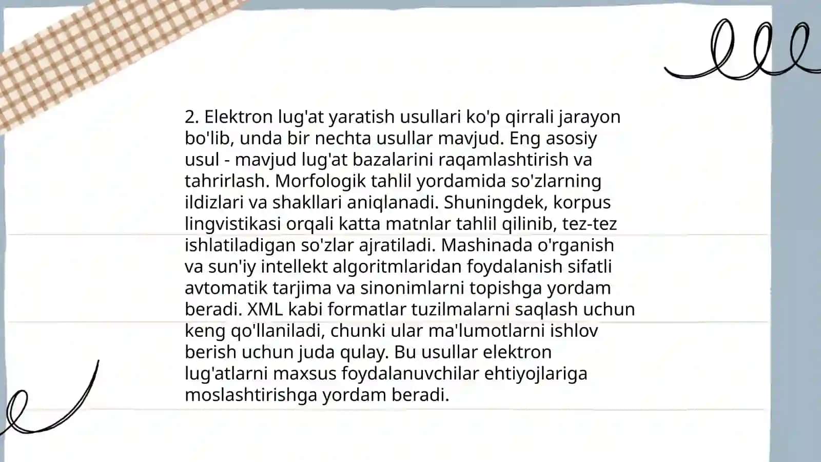 Elektron lug'atlar tayyorlash 4