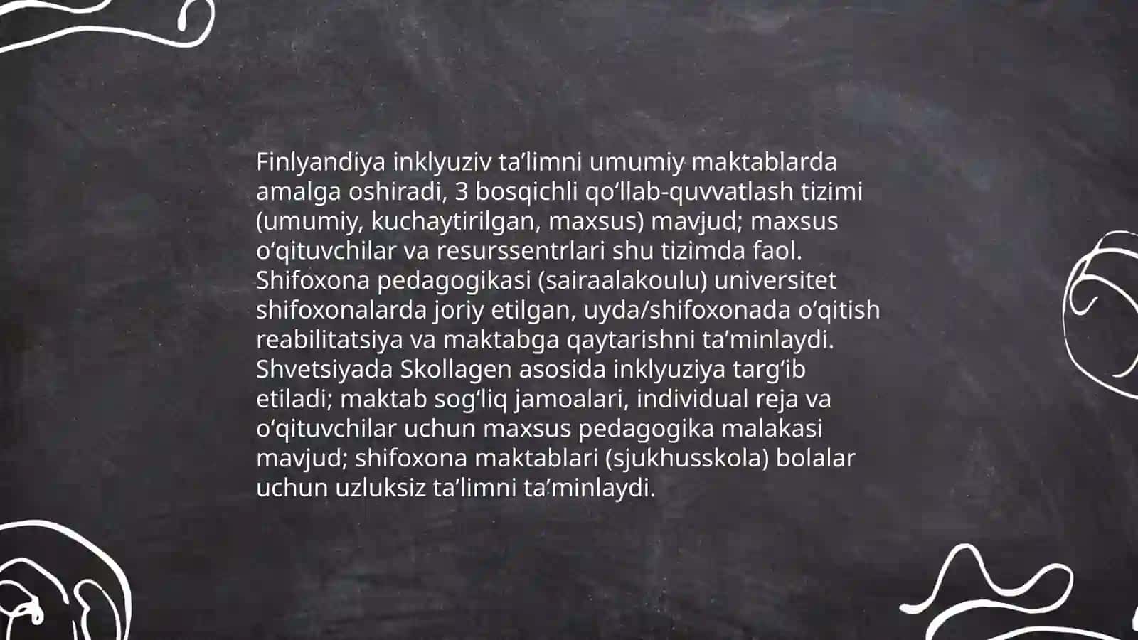 Xorijiy mamlakatlarda inklyuziv taʼlim va gospiyal pedagogika anʼanalari 4