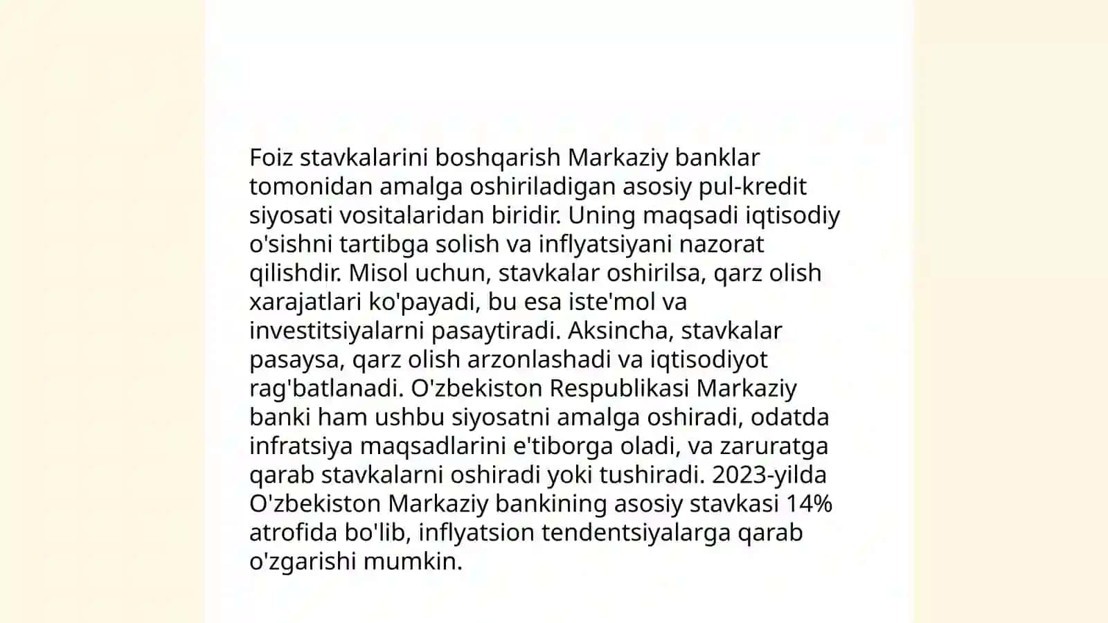 Inflyatsiya darajasini pasaytirish 4