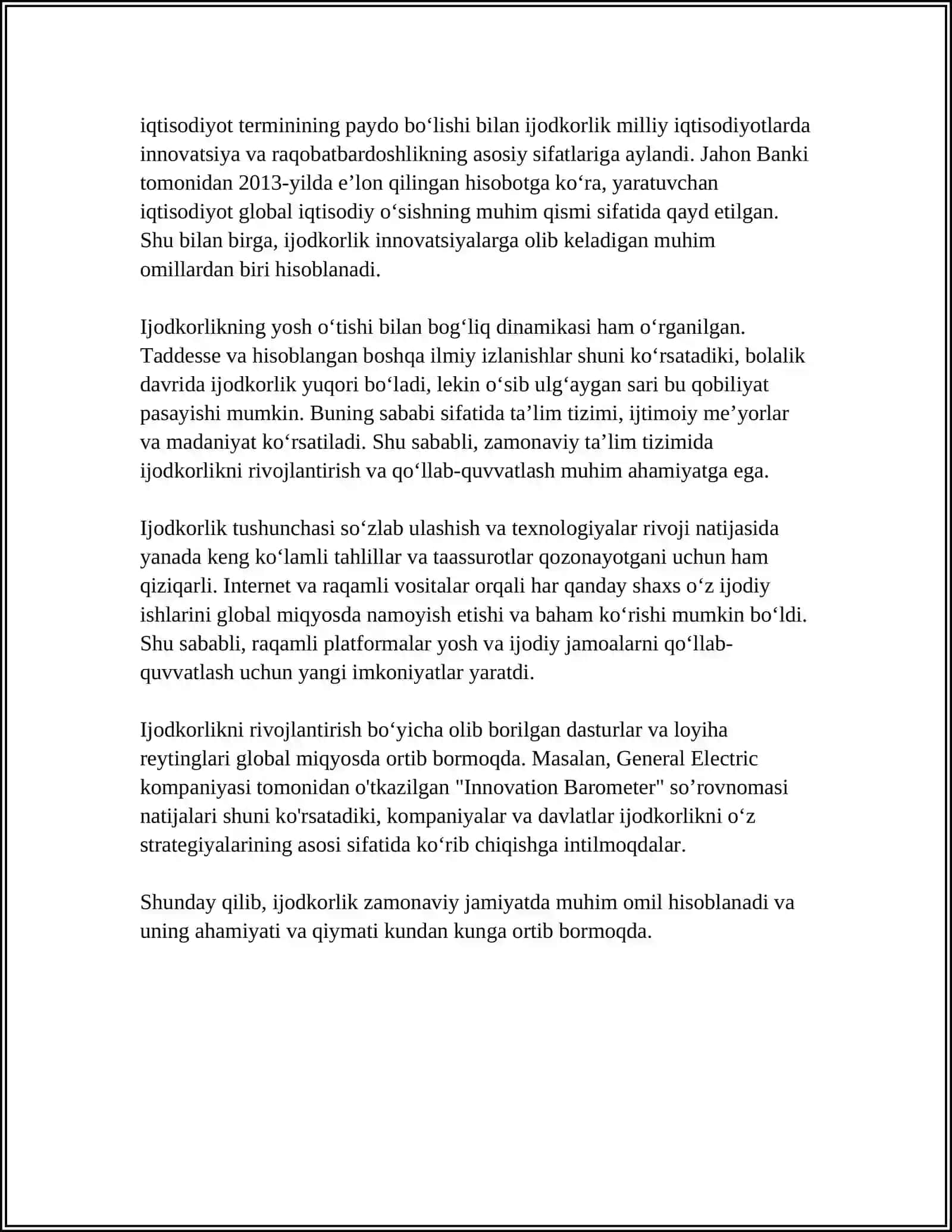 KRYATIFLIK HAQIDA TUSHUNCHA 4
