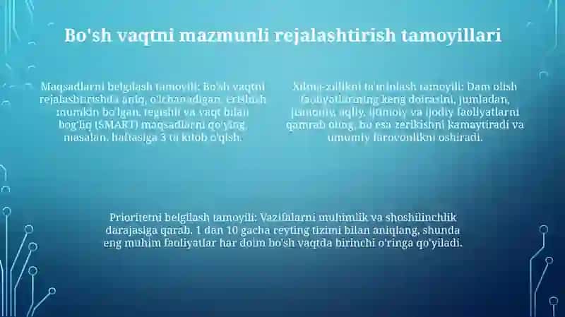 Talabalarning bo'sh vaqti va unimazmuni 4