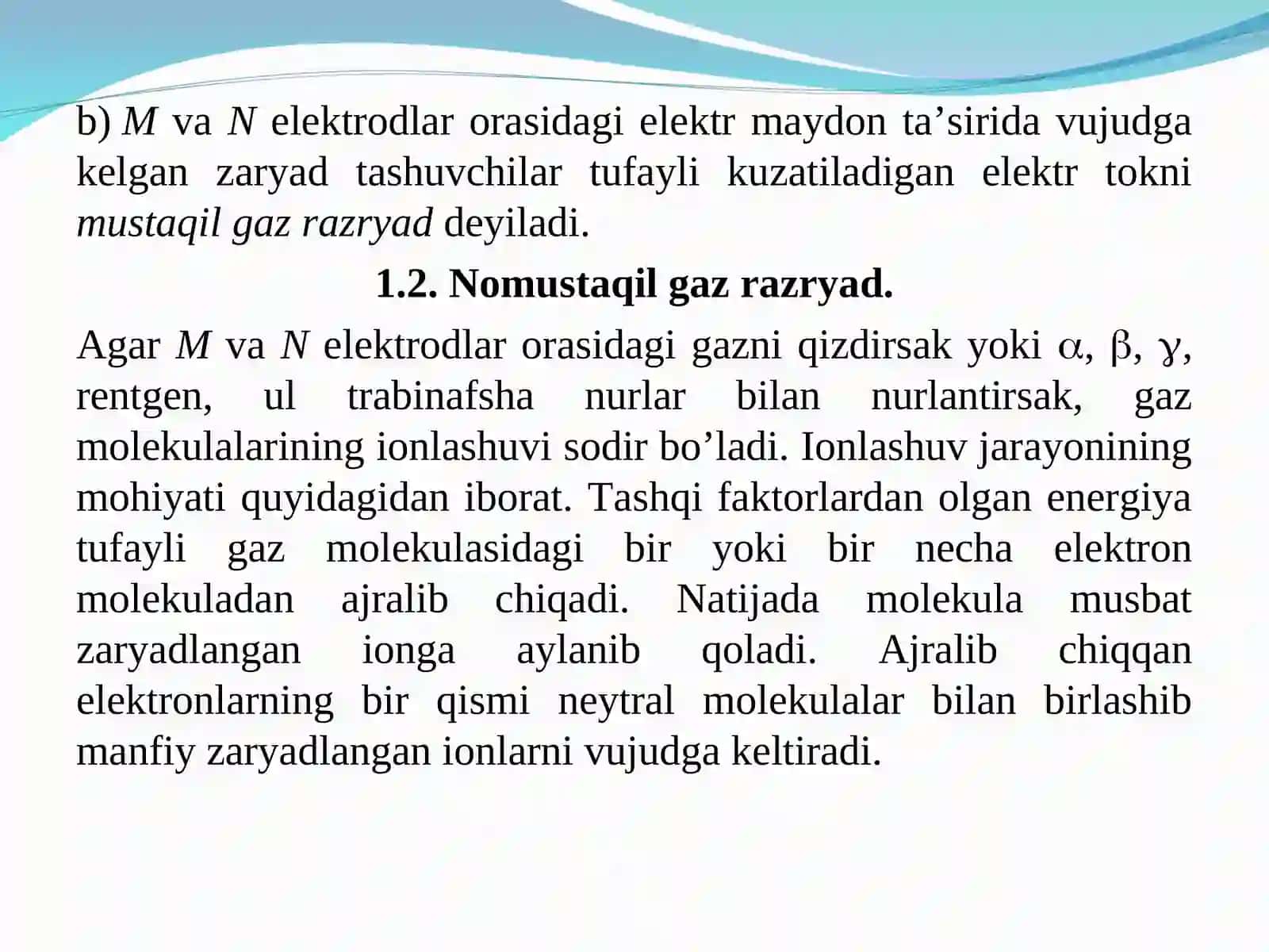 Gazlarda Elektr Toki 4