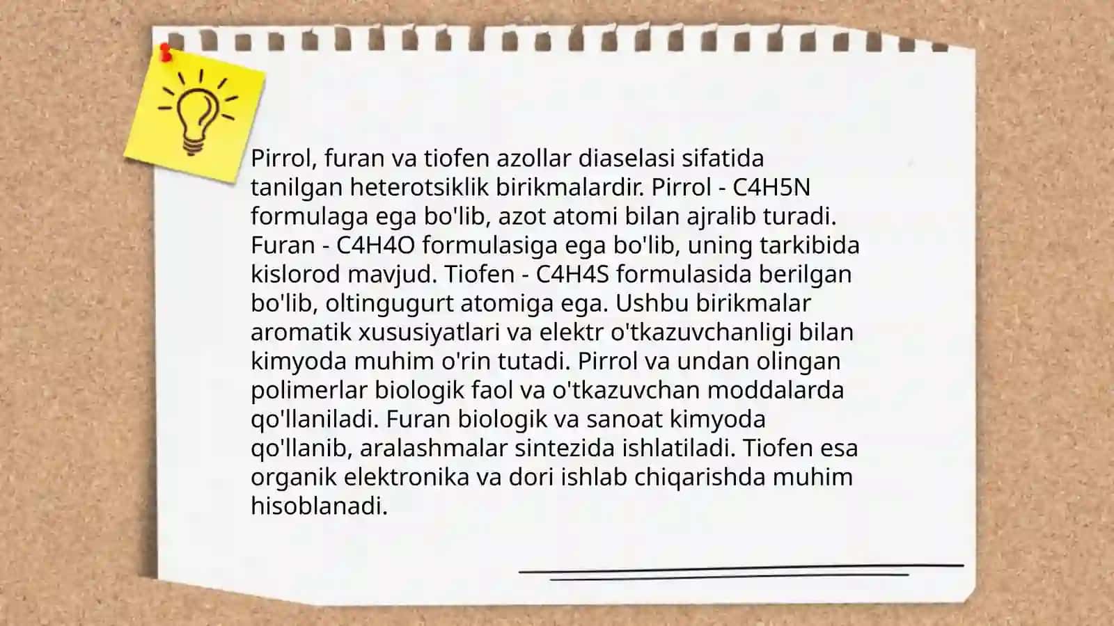 Geteroxalqali(geterosiklik) birikmalar 4