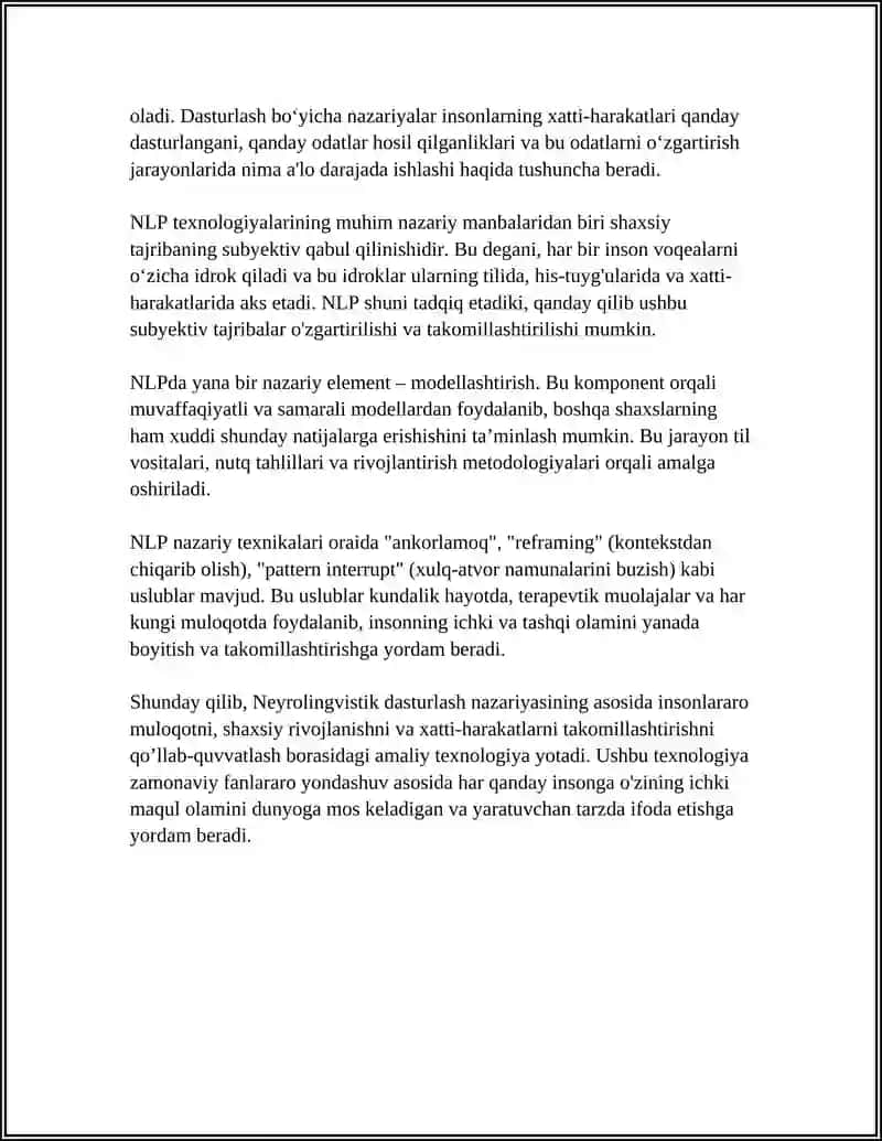 NEROLINGUISTIK DASTURLASH TEXNOLOGIYASI 4